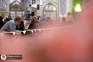 ترتیل خوانی قرآن کریم در حرم مطهر رضوی