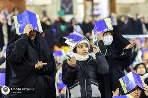 حضور نوجوانان دهه هشتادی در مراسم احیا ماه مبارک رمضان