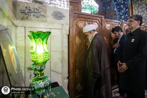 گرامیداشت اولین سالگرد شهادت آیت الله رئیسی در حرم مطهر رضوی