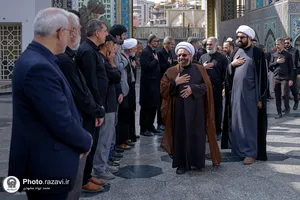 تشییع پیکر حجت&zwnj;الاسلام والمسلمین حسین صادقی در حرم مطهر رضوی