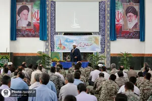 حضور خدام بارگاه منور رضوی در پادگان پدافند هوایی امام رضا علیه السلام