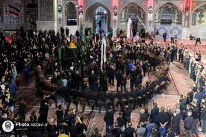 عزاداری هیئات مذهبی خراسان جنوبی در حسینیه حرم