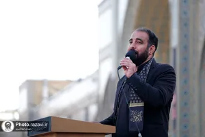عزاداری خدام در روز شهادت امام رضا علیه السلام