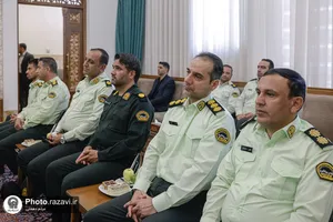 دیدار فرماندهان انتظامی استان خراسان رضوی با تولیت آستان قدس رضوی