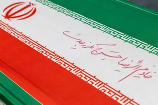 تشییع پیکر مرحوم حسن رنگرز جدی در حرم مطهر رضوی