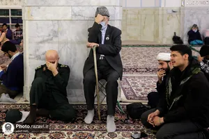 مراسم بزرگداشت شهید حسین هریری در حرم مطهر رضوی