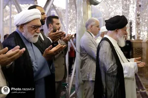 اقامه نماز عید سعید قربان در حرم مطهر رضوی