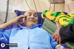 حضور خدام حرم مطهر رضوی در بیمارستان شمس&zwnj;الشموس شهدای ارتش