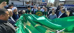 فردیس در سایه خورشید؛ از بدرقه زائران رضوی تا اهتزاز پرچم