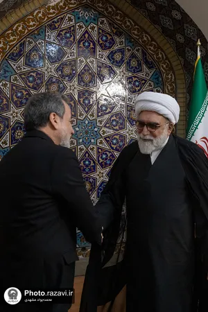 دیدار وزرای امور خارجه و راه و شهرسازی با تولیت آستان قدس رضوی