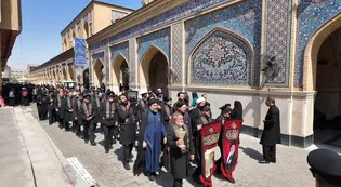 سلام خادمان رضوی به مولای نجف؛ قدردانی از میزبانان آستان علوی