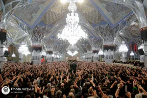 مراسم چهارپایه خوانی در حرم مطهر رضوی