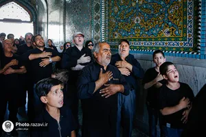 عزاداری روز اربعین حسینی در حرم مطهر رضوی