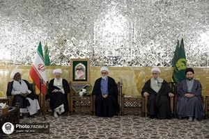 دیدار اعضای مجمع جهانی اهل بیت(ع) با تولیت آستان قدس رضوی