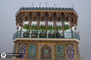 نواختن آخرین نقاره قبل از ماه محرم در حرم مطهر رضوی