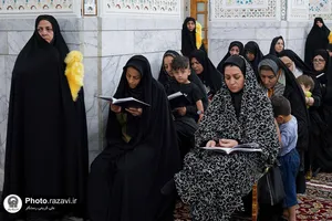 تشرف کاروان زیارتی تبریز به حرم مطهر رضوی