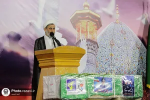 وداع با شهدای حادثه تروریستی حرم شاهچراغ(ع) در حرم مطهر رضوی