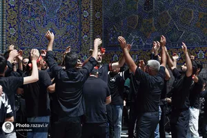 عزاداری تاسوعای حسینی در حرم مطهر رضوی-1