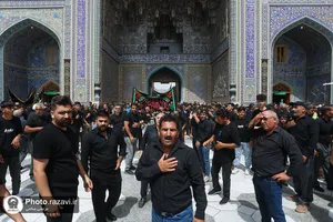 عزاداری روز شهادت امام رضا علیه&zwnj;السلام در حرم مطهر رضوی-2