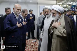 بازدید تولیت آستان قدس رضوی از اداره روشنایی حرم مطهر