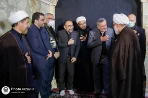 آیین خطبه خوانی شب شهادت امام رضا علیه السلام در حرم مطهر رضوی - 3