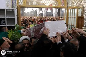 تشییع پیکر شهیده فاطمه دهقانی در مشهد