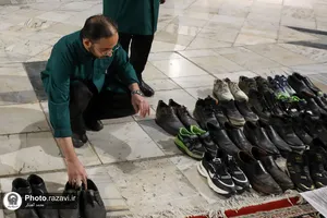 سفره افطاری رضوی در صحن امام حسن مجتبی علیه&zwnj;السلام