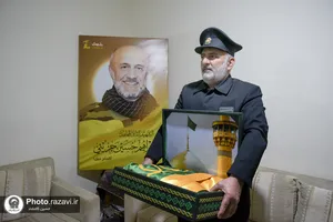 دیدار خدام حرم مطهر رضوی با خانواده شهدای لبنان