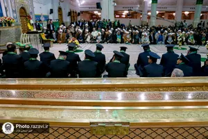 آیین خطبه&zwnj;خوانی خادمان حرم مطهر حضرت معصومه سلام الله علیها
