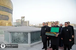 آیین اذن عزای ماه محرم در حرم مطهر رضوی-2
