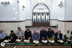 تقدیر از استاد سید مرتضی سادات فاطمی در حرم مطهر رضوی