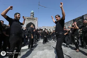 عزاداری شهادت امام رضا علیه السلام در حرم مطهر رضوی