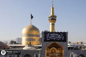 سیاه&zwnj;پوشی حرم مطهر رضوی در عزای شهادت حضرت زهرا(س)
