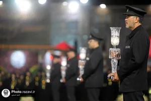 آیین خطبه&zwnj;خوانی شب عاشورای حسینی در حرم مطهر رضوی -1