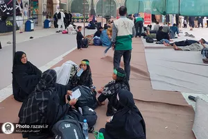 خدمت رسانی به زائران اربعین حسینی در مرز میرجاوه