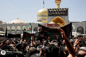 حرم مطهر رضوی در روز رحلت پیامبر اکرم و شهادت امام حسن مجتبی علیهم&zwnj;السلام