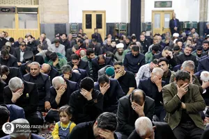 عزاداری روز شهادت امام صادق علیه&zwnj;السلام در حرم مطهر رضوی