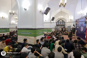 اعتکاف نوجوانان در حرم مطهر رضوی