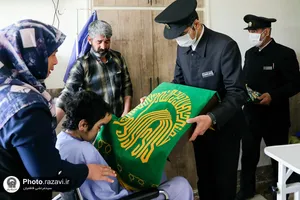 حضور خدام حرم مطهر رضوی در بیمارستان امید