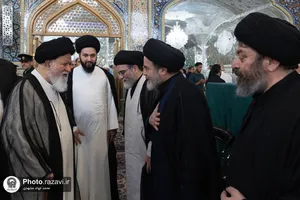 مراسم بزرگداشت آیت&zwnj;الله سیدموسی شبیری زنجانی در حرم مطهر رضوی