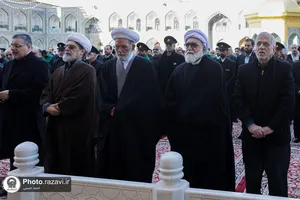 بزرگداشت آیت الله واعظ طبسی در حرم مطهر رضوی