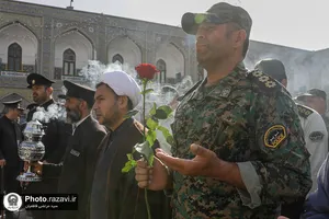 تشرف فرماندهان و پرسنل فراجا به حرم مطهر رضوی