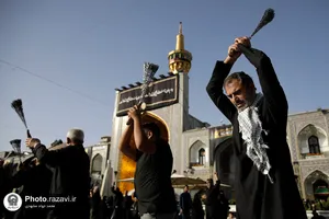 عزاداری روز شهادت حضرت رسول و امام حسن مجتبی علیهم&zwnj;السلام در حرم مطهر رضوی