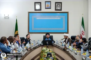 دیدار جمعی از نخبگان و فعالان فرهنگی تانزانیا با مدیران سازمان علمی و فرهنگی آستان قدس رضوی