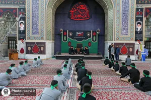 مراسم عزاداری ابناء الرضا در حرم مطهر رضوی