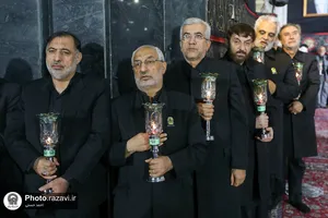 آیین خطبه&zwnj;خوانی شب شهادت امام رضا (ع) در حرم مطهر رضوی