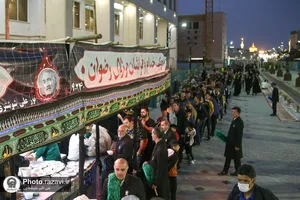 افطاری ماه مبارک رمضان در خیابان آیت الله واعظ طبسی
