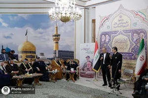 استقبال از شیوخ عشایر عراق در فرودگاه شهید هاشمی&zwnj;نژاد مشهد-۲
