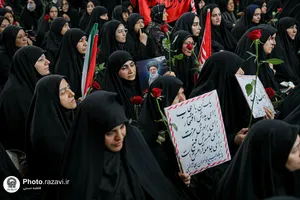 سوگواری زنان محله نوغان در سالروز شهادت امام هشتم علیه&zwnj;السلام