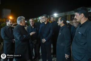بازدید قائم مقام تولیت آستان قدس رضوی از مواکب خدمت رسان به زائرین پیاده